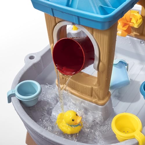 STEP2 SIGNATURE RAIN SHOWERS SPLASH TUB/ WATER TABLE 420600 - GREY/BLUE/BROWN - Like New