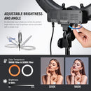 NEEWER Ring Light 18inch Kit: 55W 5600K LED Stand Soft Bag RL-18 - Black - Brand New