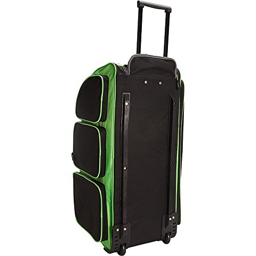 TRAVELERS CLUB XPEDITION 30" MULTI-POCKET UPRIGHT ROLLING DUFFEL BAG -GREEN - Brand New