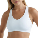 09003 Hanes Women's Sport Performance Seamless Racerback Bra, Size S, True White - Brand New