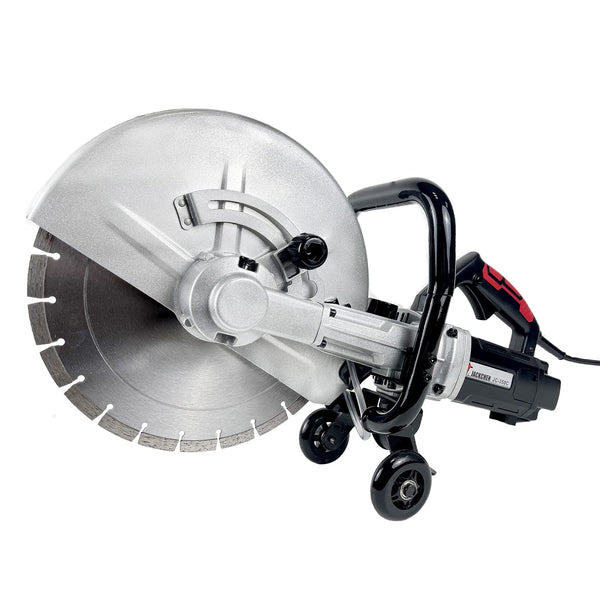 JACKCHEN 14 INCHES CONCRETE SAW ELECTRIC 3000W CUT-OFF W/ BLADE - BLACK/SILVER - Like New