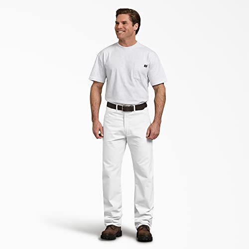 WP823 Dickies Men's Flex Painter's Pant Relaxed Fit White 30 W x 32 L - Brand New