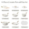 BAZOVA 14 Piece Pots Pans Set Non Stick Premium Ceramic Cookware - Cream White - Like New