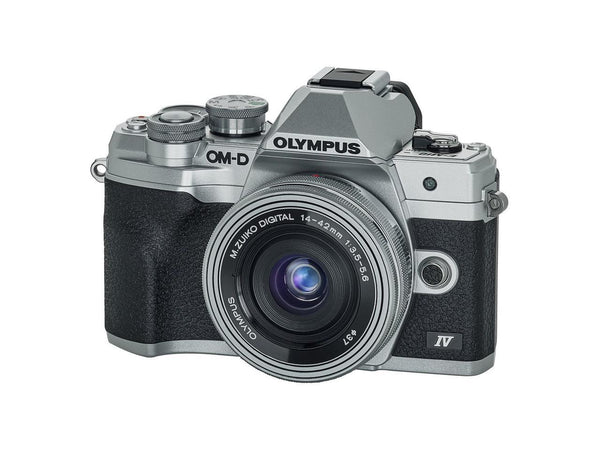 OM System OM-D E-M10 Mark IV 20.3 Megapixel Mirrorless Camera with Lens (Silver)