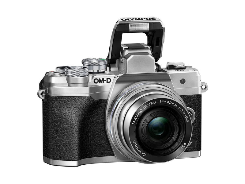 OM System OM-D E-M10 Mark IV 20.3 Megapixel Mirrorless Camera with Lens (Silver)