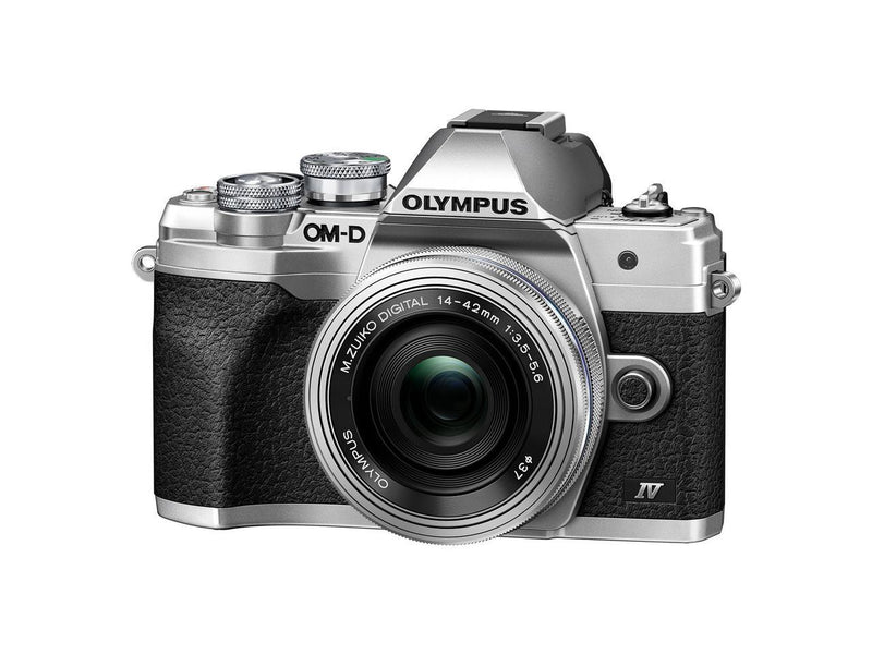 OM System OM-D E-M10 Mark IV 20.3 Megapixel Mirrorless Camera with Lens (Silver)