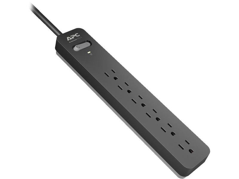 APC PE63 Essential SurgeArrest 6-Outlet Power Strip Surge Protector 540 Joules