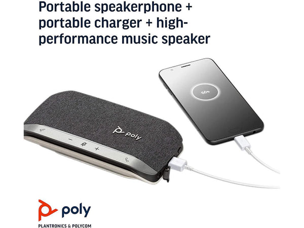 Poly - Sync 20+ Bluetooth Speakerphone - Personal Portable Speakerphone - Noise