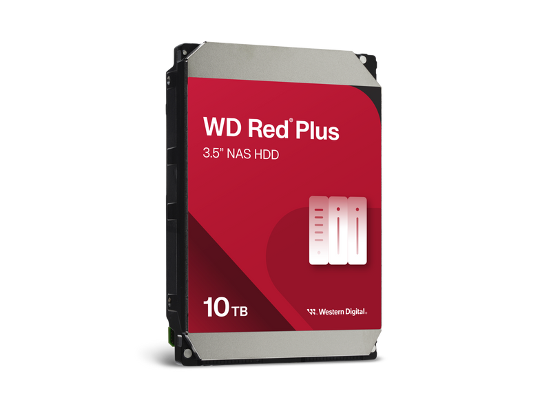 Western Digital 10TB WD Red Plus NAS Internal Hard Drive HDD - 7200 RPM