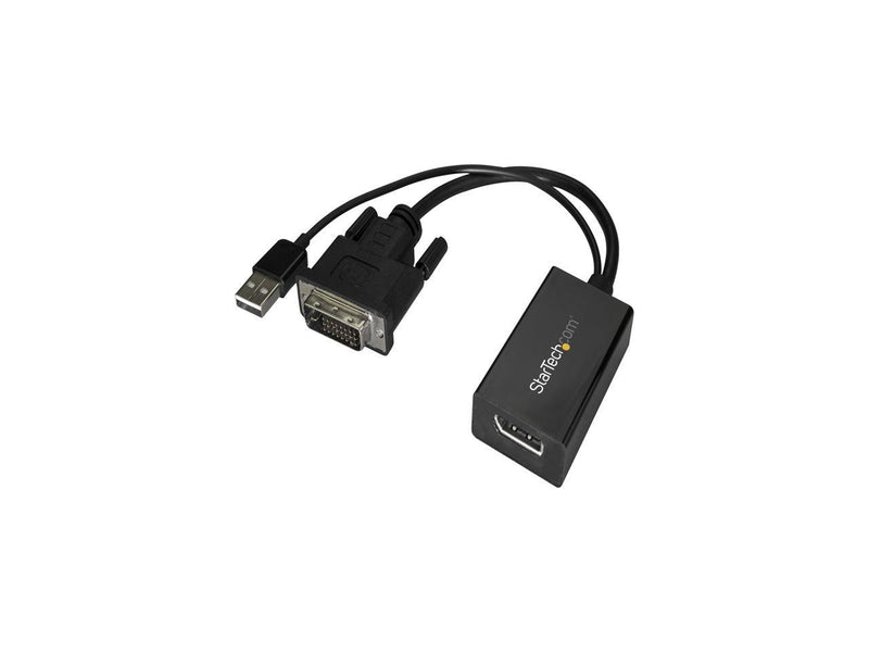 StarTech.com DVI to DisplayPort Adapter - USB Power - 1920 x 1200 - DVI