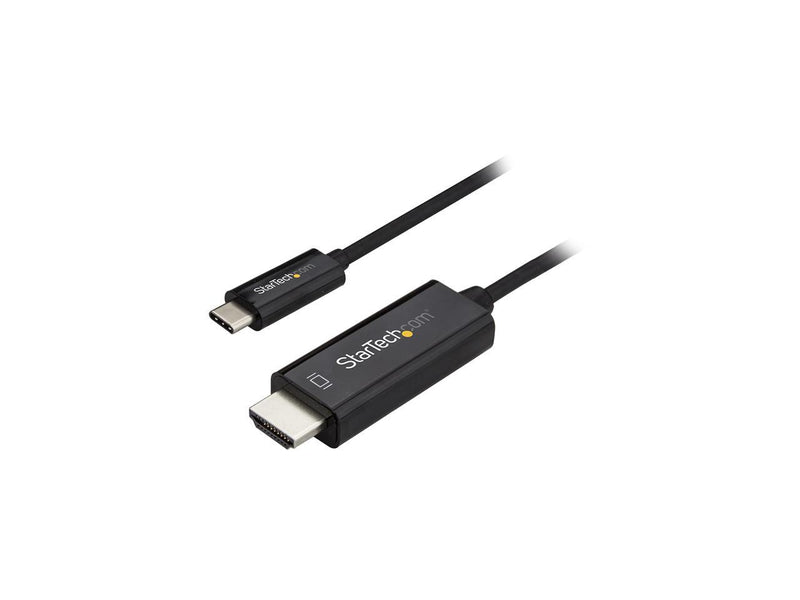 StarTech.com CDP2HD1MBNL USB C to HDMI Cable -  1m / 3 ft - Black - 4K at 60Hz -