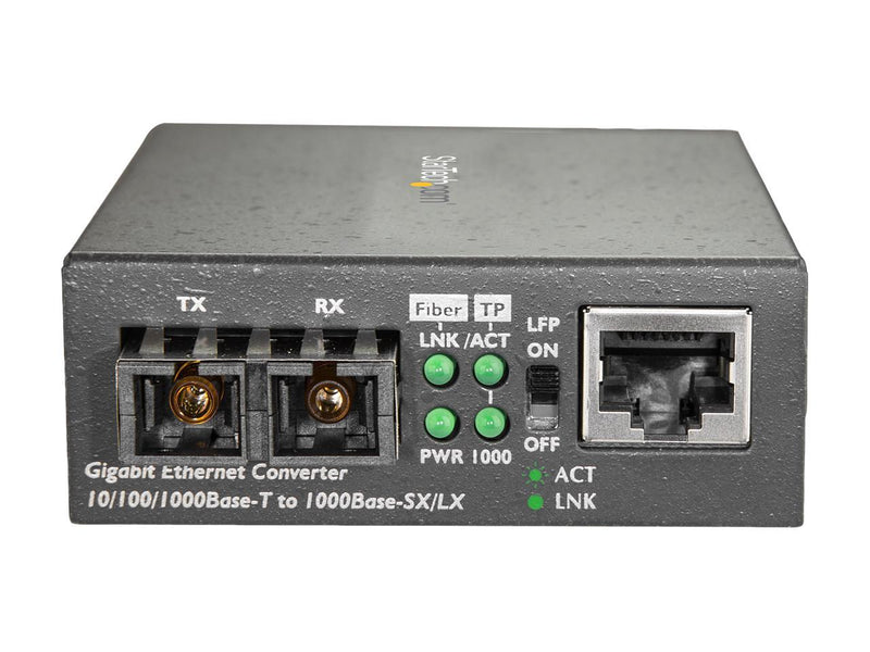 StarTech MCMGBSCMM055 Fiber Media Converter - 1000Base-SX - 550m - Multi Mode -
