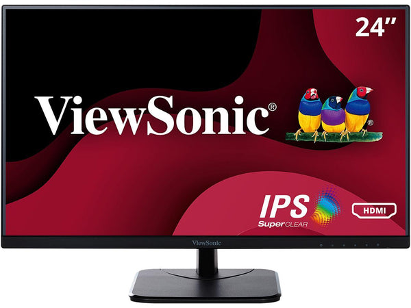 ViewSonic VA2456-MHD 24 Inch Frameless IPS 1080p Monitor with HDMI DisplayPort