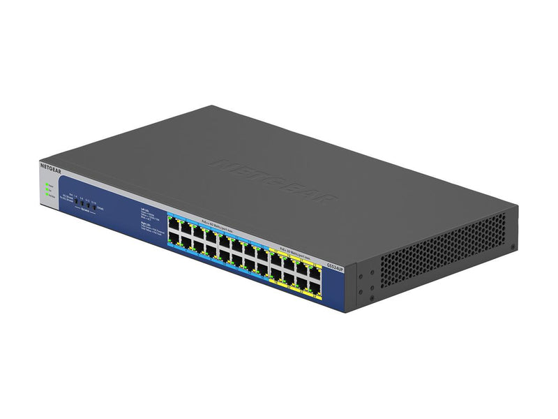 NETGEAR 24-Port Gigabit Ethernet Unmanaged PoE Switch (GS524UP) - with 8 x PoE+