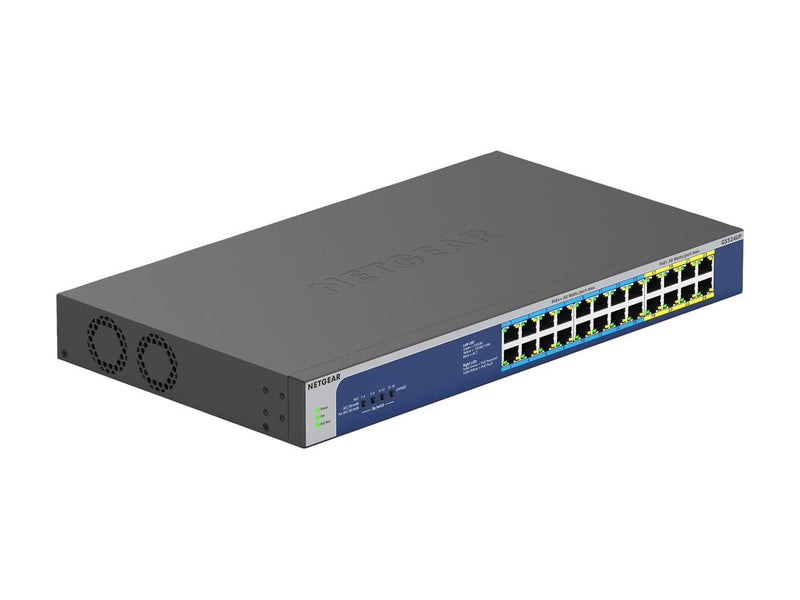 NETGEAR 24-Port Gigabit Ethernet Unmanaged PoE Switch (GS524UP) - with 8 x PoE+