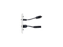 C2G/Cables to Go 39874 HDMI and USB Pass Through Single Gang Wall Plate, Brushed