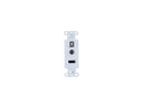 HDMI&REG;, USB AND 3.5MM AUDIO PASS THROUGH DECORATIVE WALL PLATE - WHITE