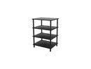 AUDIO STAND 4 SHELVES BLACK
