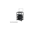 AUDIO STAND 4 SHELVES BLACK