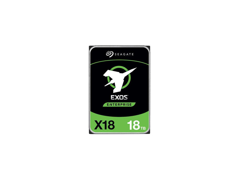 Seagate Exos X18 18TB Enterprise HDD - CMR 3.5 Inch Hyperscale SATA 6Gb/s