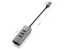 OEM Production Accessory NEO C-UEGR USB-C 3xUSB 3.0 LAN 4 Ports Gray Retail
