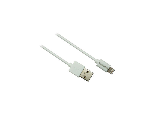 VisionTek 901199 Lightning to USB White 2 Meter Cable