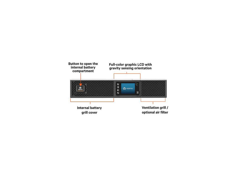 Vertiv Liebert GXT5 2000VA 120V UPS With RDU101 SNMP/Webcard GXT5-2000LVRT2UXLN