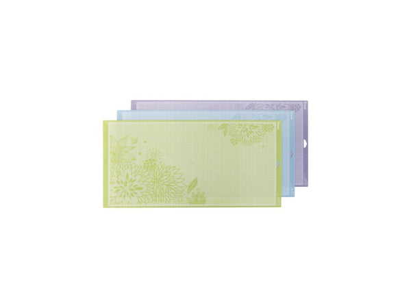 Cricut FabricGrip Cutting Mat, Blue, Green, Purple | 3 Mats 12"x24" 2004707