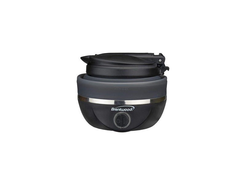 Brentwood KT-1508BK Dual Voltage 120/220v 0.8L 800W Travel Water Kettle Black