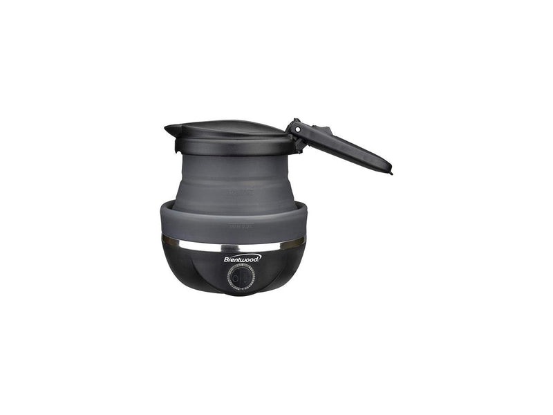 Brentwood KT-1508BK Dual Voltage 120/220v 0.8L 800W Travel Water Kettle Black