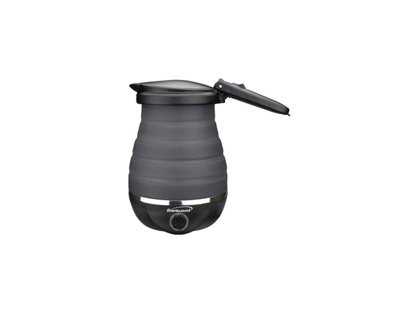 Brentwood KT-1508BK Dual Voltage 120/220v 0.8L 800W Travel Water Kettle Black
