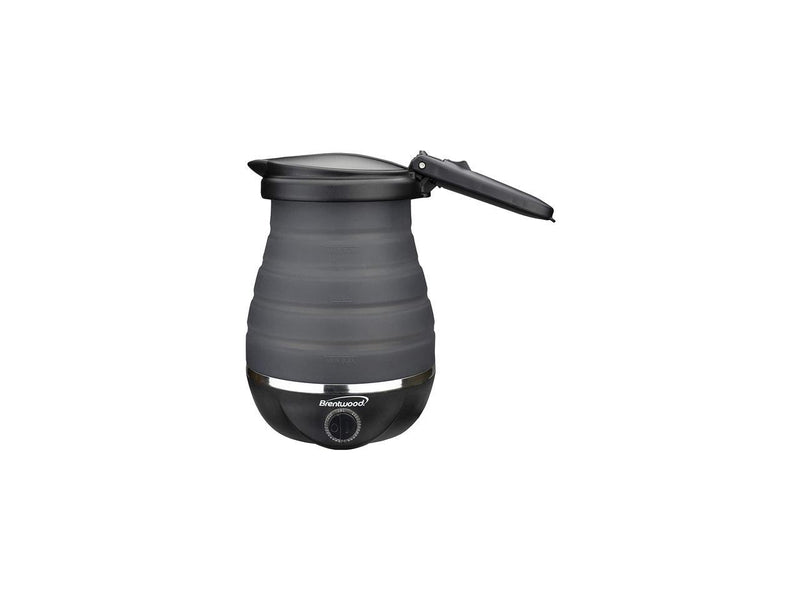 Brentwood KT-1508BK Dual Voltage 120/220v 0.8L 800W Travel Water Kettle Black