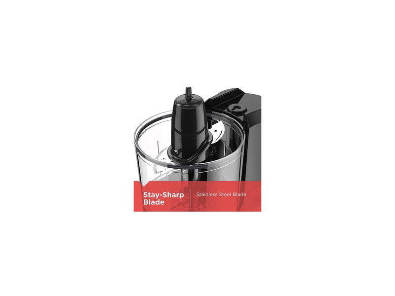 BLACK+DECKER HC150B One-Touch 1.5 Cups Capacity Electric Food Chopper with
