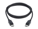 Tripp Lite DisplayPort 1.4 Cable with Latching Connectors 8K M/M Black 6 ft.