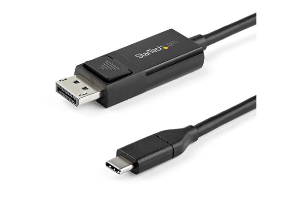 StarTech.com 3.3 ft. (1 m) USB C to DisplayPort 1.2 Cable - Bidirectional - 4K