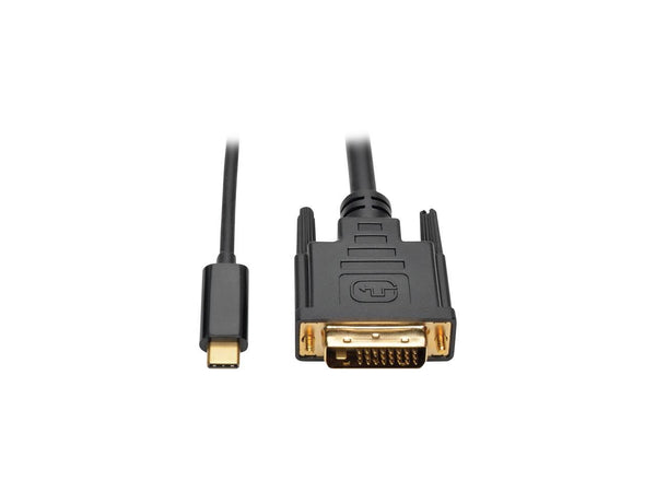 4XEM USB-C to DVI Cable 6ft-Black 4XUSBCDVI6B