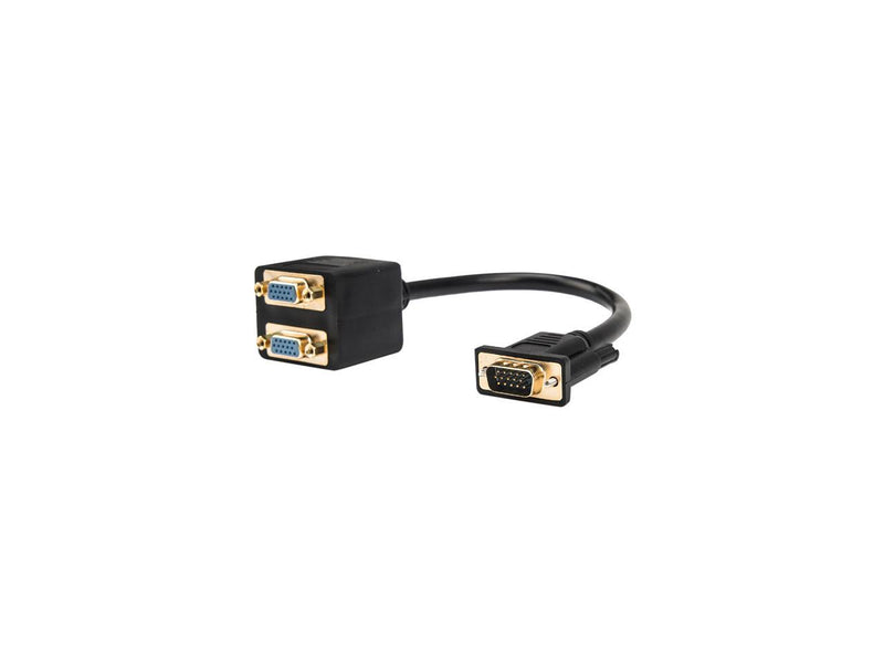 Rocstor Premium 1 ft VGA to 2x VGA Video Splitter Cable - M/F