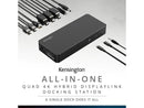 Kensington SD4790P USB-C Quad 4K Displaylink Docking Station, 100W Charging, 3 x