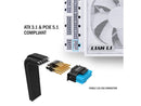 LIAN LI Edge series EG1000 White, 1000W ATX12V v3.1, 80 PLUS PLATINUM Certified