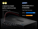 SAMA G750W ATX 3.1 Power Supply, 80+ Gold Efficiency, PCIE 5.1 Ready, Full