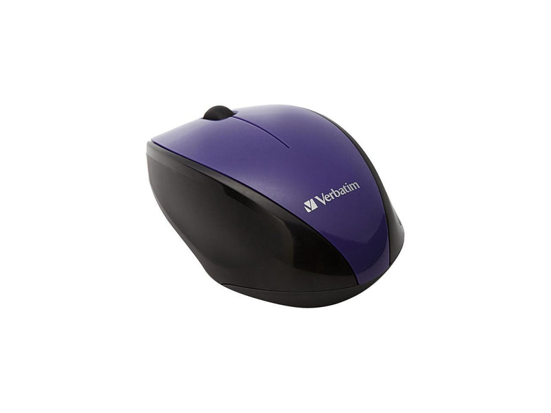 Verbatim Wireless Multi-Trac Blue LED Optical Mouse - Purple