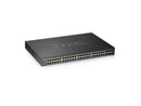 ZyXEL 48-Port Gigabit Smart Nebula Cloud Managed PoE Switch, 48 PoE+ Ports at