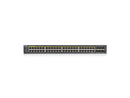 ZyXEL 48-Port Gigabit Smart Nebula Cloud Managed PoE Switch, 48 PoE+ Ports at