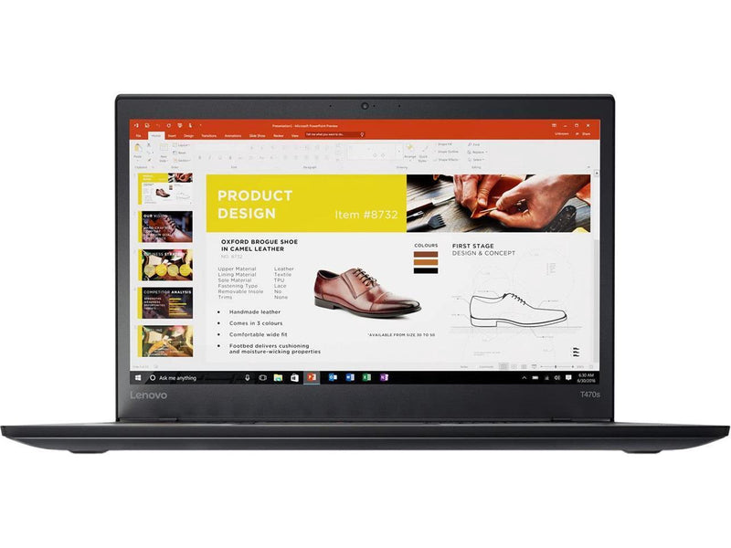 Lenovo ThinkPad T470s Laptop Intel i5-7300U 8 GB DDR4 256 GB SSD  14" FHD 1920 x