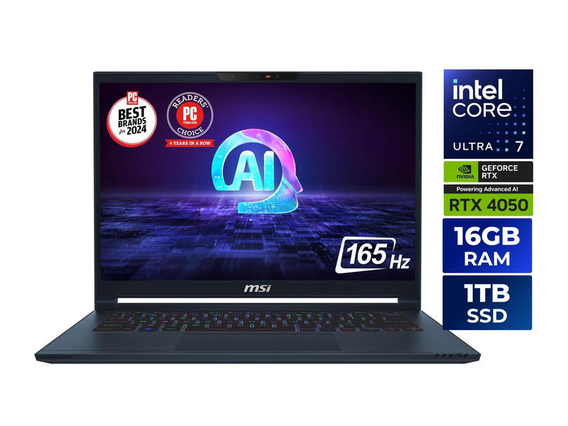 MSI Stealth 14 AI 14" FHD+ 165Hz NVIDIA GeForce RTX 4050  Intel® Core™