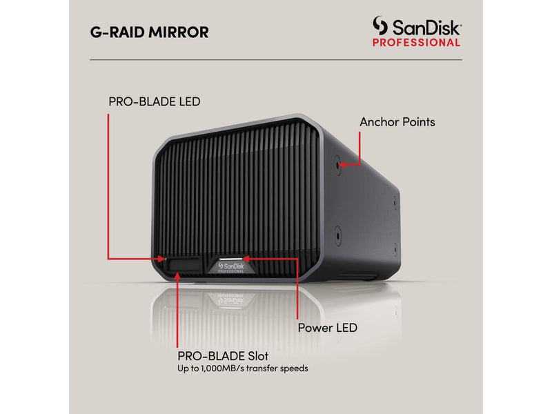 SanDisk SanDisk G-RAID MIRROR 24TB NAM