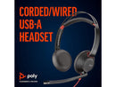 Poly - Blackwire 5220 USB-C Headset (Plantronics) - Wired, Dual Ear (Stereo)