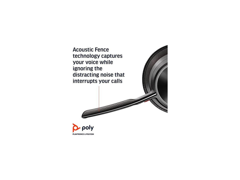 Poly - Voyager Focus 2 UC USB-C Headset (Plantronics) - Bluetooth Dual-Ear