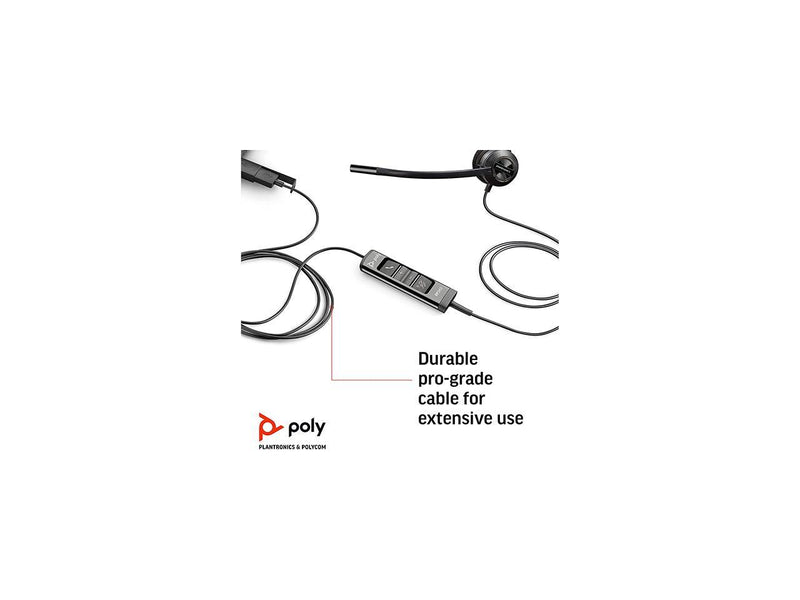 Poly (Plantronics + Polycom) EncorePro 545 USB-A and USB-C USB Headset