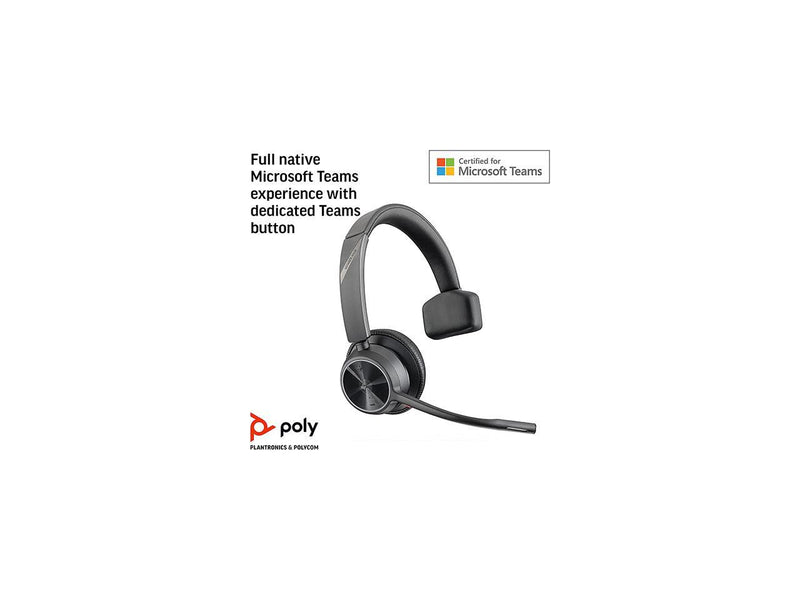 Poly (Plantronics + Polycom) Voyager 4310 UC Wireless Headset (Plantronics) -